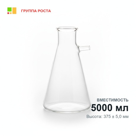 Колба 1-5000, с тубусом (Бунзена), ТС