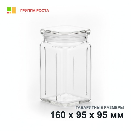 Емкость стеклянная, внутр. разм. 150*85*80 мм, (под штатив на 60 стекол)
